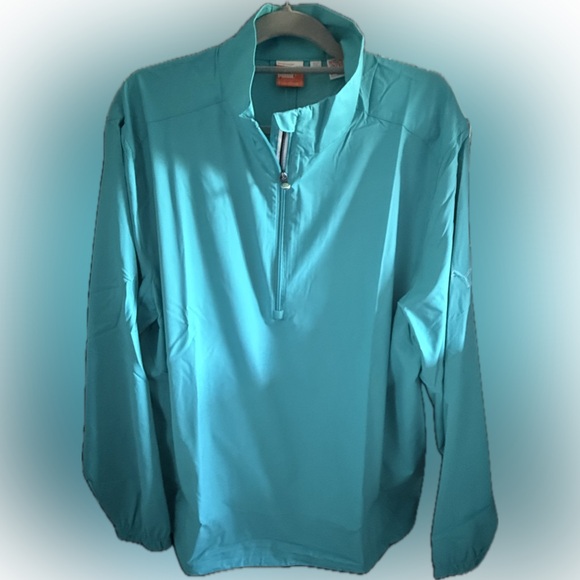 Puma Aqua Blue Windbreaker Jacket - Picture 2 of 16